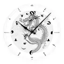 dragon clock tattoo design idea