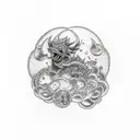 FRAG chrono trigger tattoo design idea