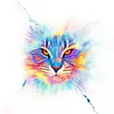 Visualize the lyrics 'with a windshield sunset in your eyes like a water color painted sky' tattoo design idea