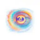 Visualize the lyrics 'with a windshield sunset in your eyes like a water color painted sky' tattoo design idea