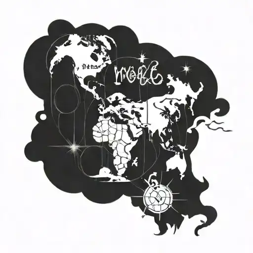 the world is yours quote from Scarface  tattoo design idea