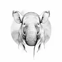 tapir tattoo design idea