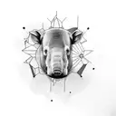 tapir tattoo design idea