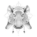tapir tattoo design idea