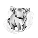 tapir tattoo design idea