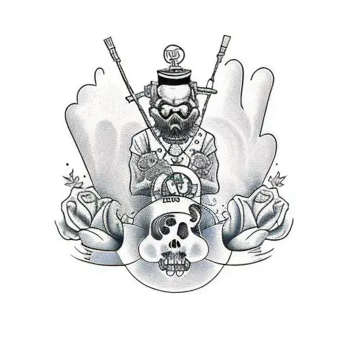 Boris brejcha tattoo design idea