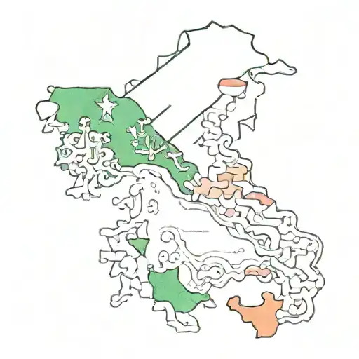 italy ireland flag tattoo design idea