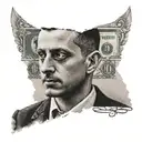 Gavrilo Princip's portrait tattoo design idea