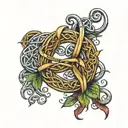 celtic knot band  tattoo design idea