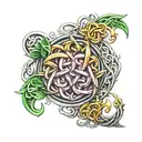 celtic knot band  tattoo design idea
