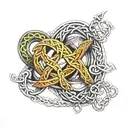 celtic knot band  tattoo design idea