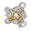 celtic knot band  tattoo design idea