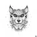 pantera furiosa tattoo design idea