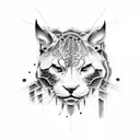 pantera furiosa tattoo design idea