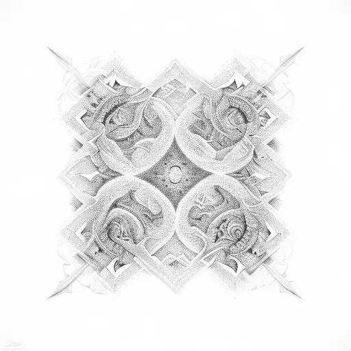 Fractal universe fractal pattern fractal based tattoo design idea