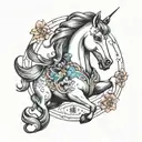 Leeh, Mother name "Adelina", I'm year of the horse tattoo design idea
