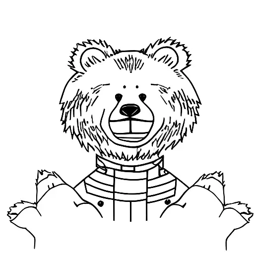 bear with cubs playing nearby tattoo design idea