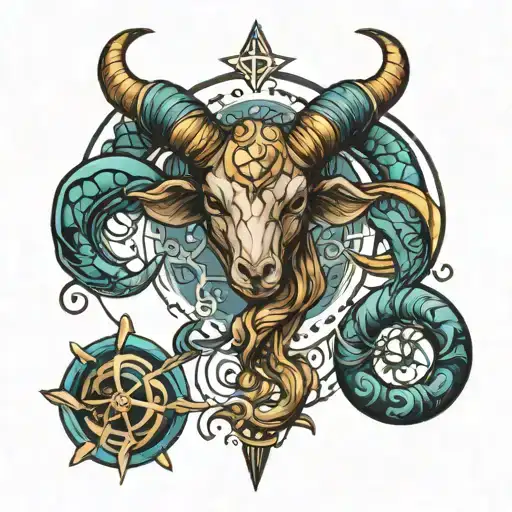 Aries, Scorpio, Pisces, cancer, Libra zodiac signs tattoo design idea