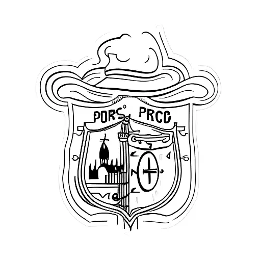 porto themed small picture tattoo design idea