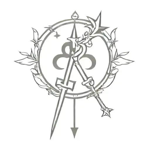 kingdom hearts keyblade tattoo design idea
