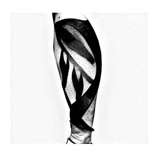 short sleeve shoulder tattoo with red highlights tattoo design idea