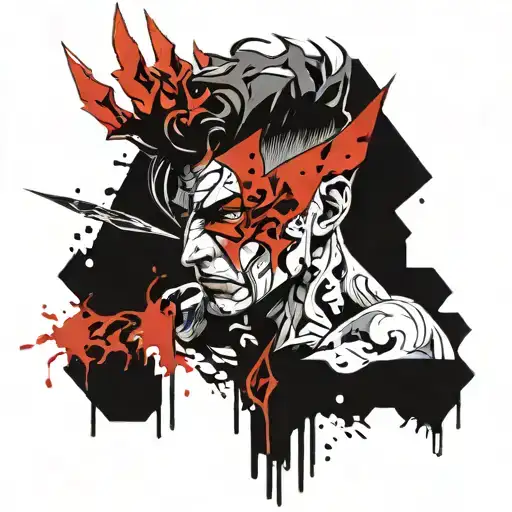 Zagreus Hades video game tattoo design idea