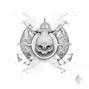 ancla, libra, rosario, León  tattoo design idea