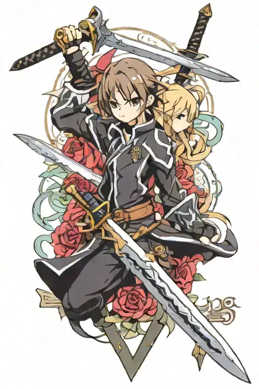 sword art online tattoo design idea