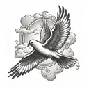 Dream Chaser Tag, Camden Arkansas Area Code, Clouds, Dove tattoo design idea