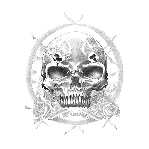 memento mori tattoo design idea