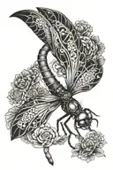 dragon-fly tattoo design idea