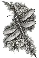 dragon-fly tattoo design idea