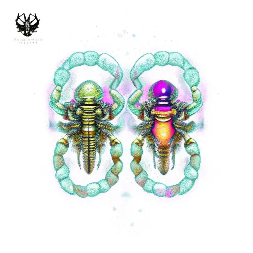 scorpio and cancer tattoo design idea