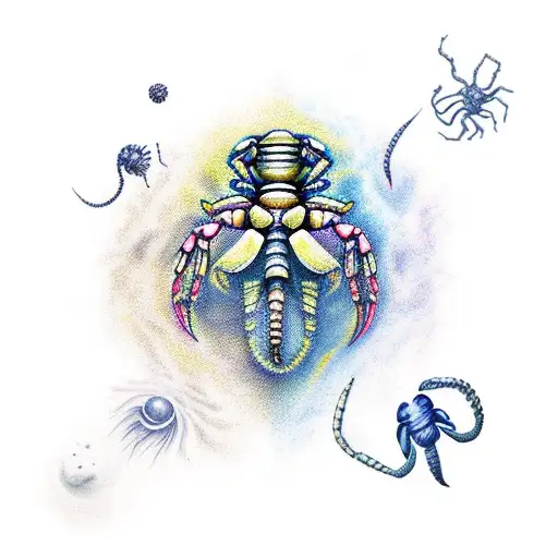 scorpio and cancer tattoo design idea