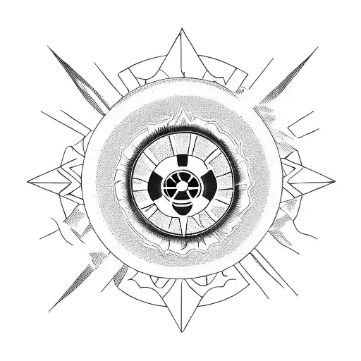 shape of the Table Mountain, sun with nuclear logo, motorbike, girl body shape, shape of south african flag  tattoo design idea