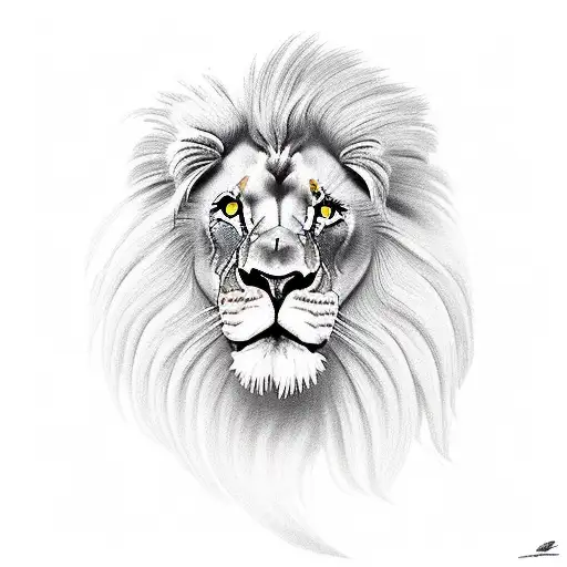 envy lion tattoo design idea