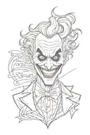 letters haha like the joker tattoo design idea