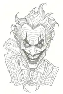 letters haha like the joker tattoo design idea