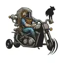 Harley Davidson welding tattoo design idea