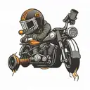 Harley Davidson welding tattoo design idea