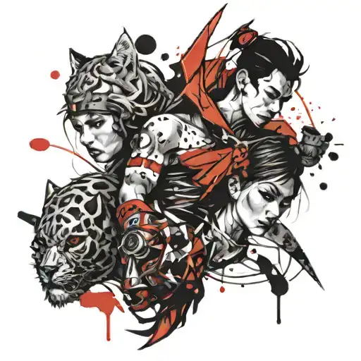 deepin s nekoglai and jojo tattoo design idea