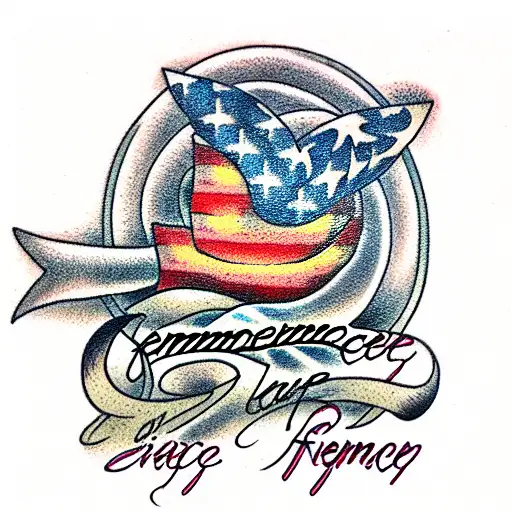 Remembrance friend and husband died of cancer tattoo design idea