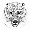 Polar bear  tattoo design idea