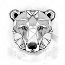 Polar bear  tattoo design idea