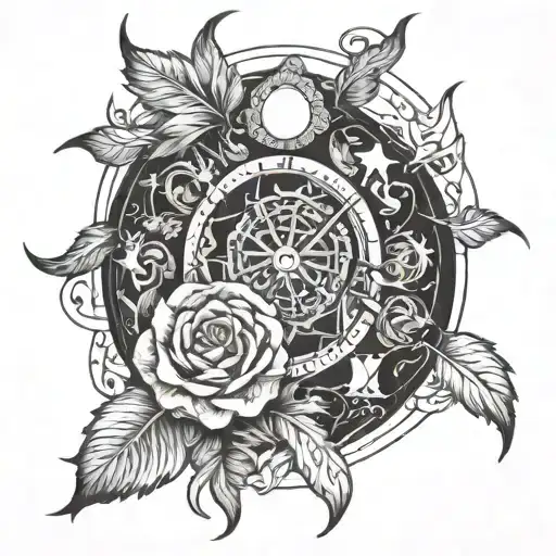 24 hour person tattoo design idea