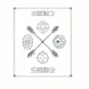 stoic virtues tattoo design idea