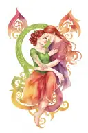 celtic mother daughter tattoo design idea