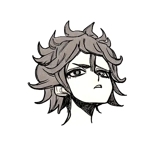 Asta from Black Clover tattoo design idea