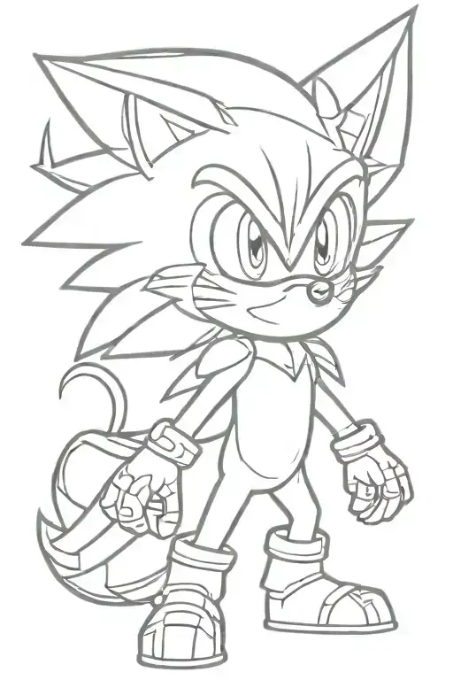 Shadow The Hedgehog tattoo design idea