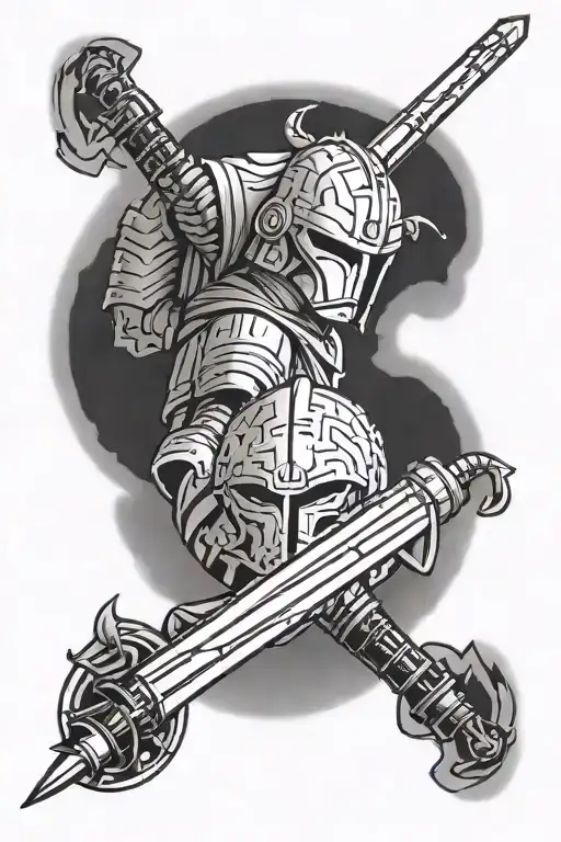 ashoka tano star wars sabers crossed tattoo design idea